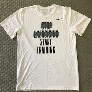 Nike Dri Fit White T-Shirt Size Medium